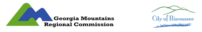 Georgia Mountain Regional Commission Logo and City of Hiawassee logo