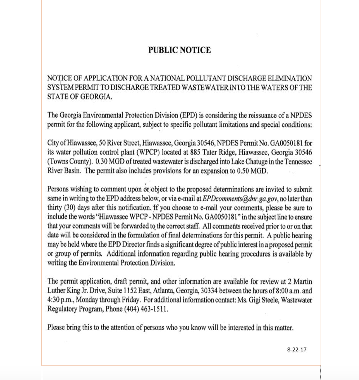 public notice
